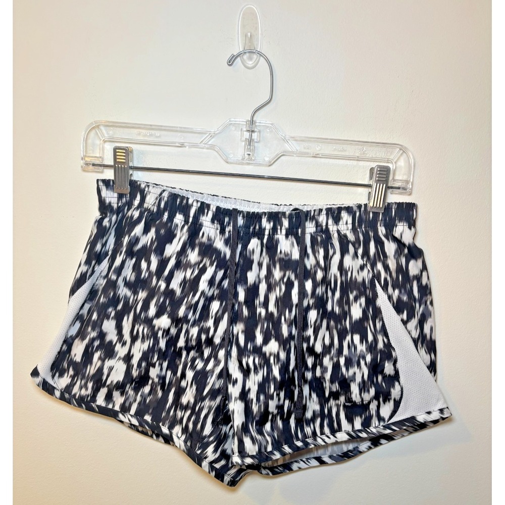 Nike Running Shorts Women's Small Black and White Drawstring Lined